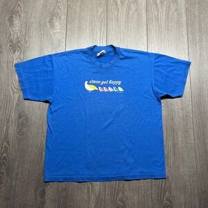 Vintage The Partridge Family 1999 Cmon Get Happy Cute Band shirt Small Blue